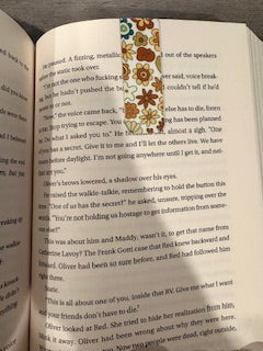 Retro Floral Bookmark
