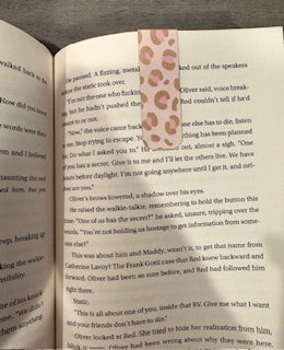 Blush Leopard Bookmark