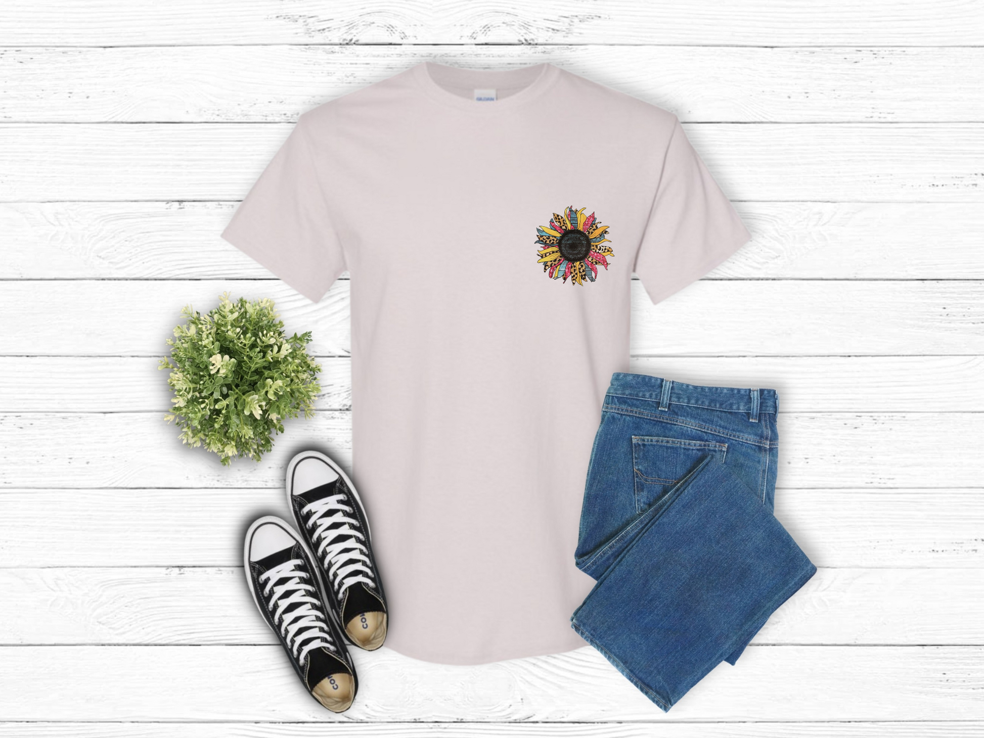 Colorful Sunflower Pocket