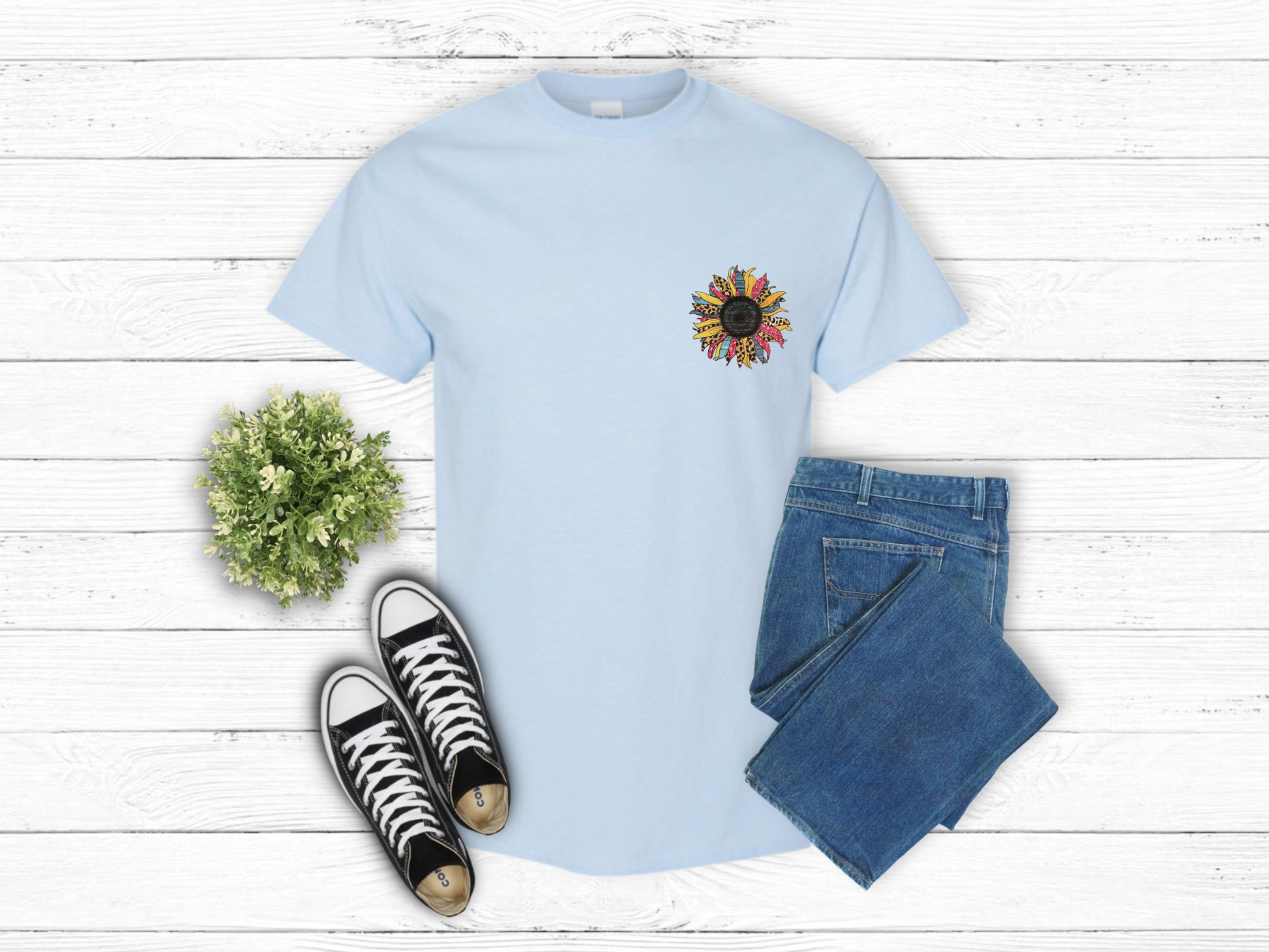 Colorful Sunflower Pocket
