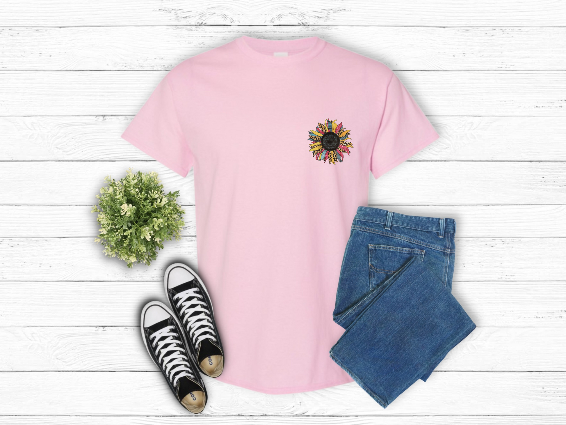 Colorful Sunflower Pocket