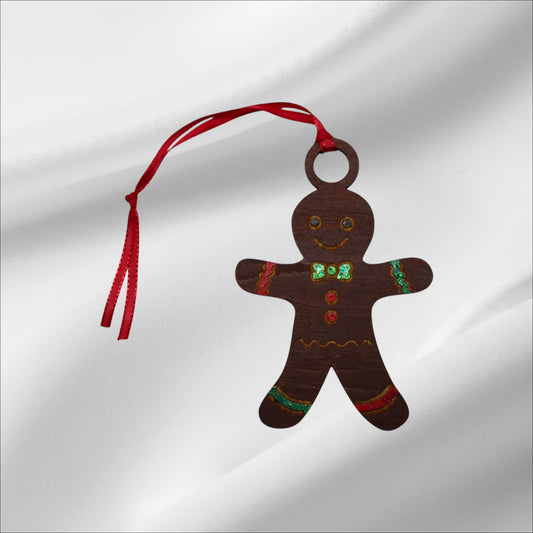 Dark Gingerbread Man Ornament