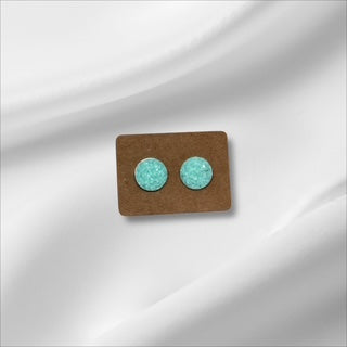 Large Teal Crystal Studs