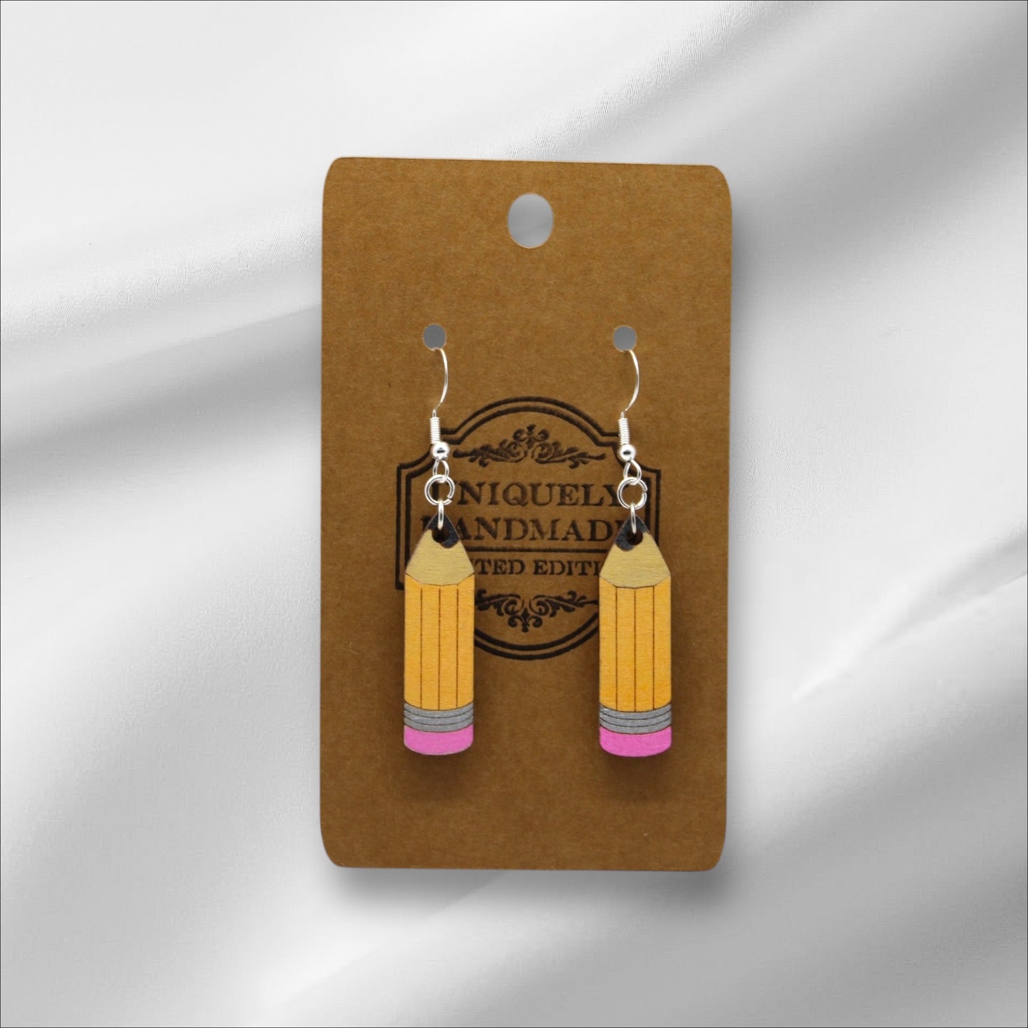 Wooden Pencil Earring