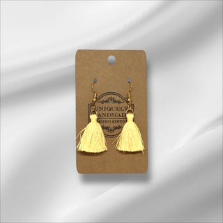 Yellow Tassel Earring