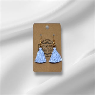 Blue Tassel Earring