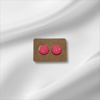 Large Hot Pink Crystal Studs