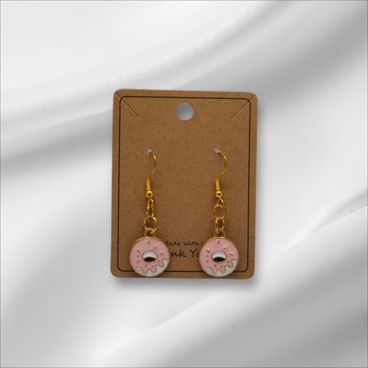 Cute Pink Donuts Earring