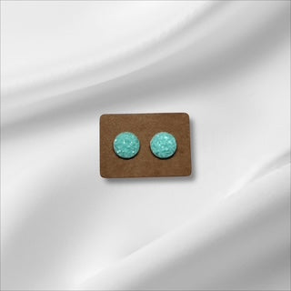 Large Teal Crystal Studs