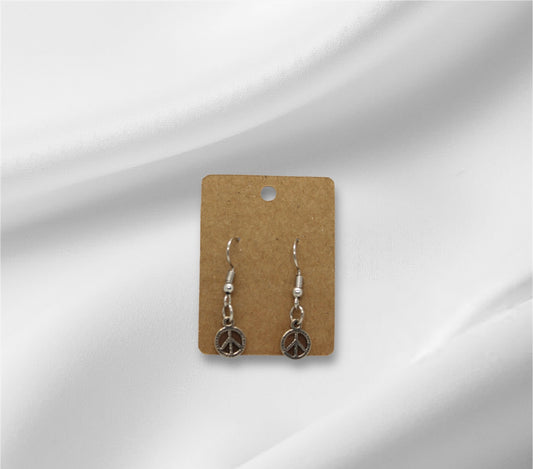 Metal Peace Earring