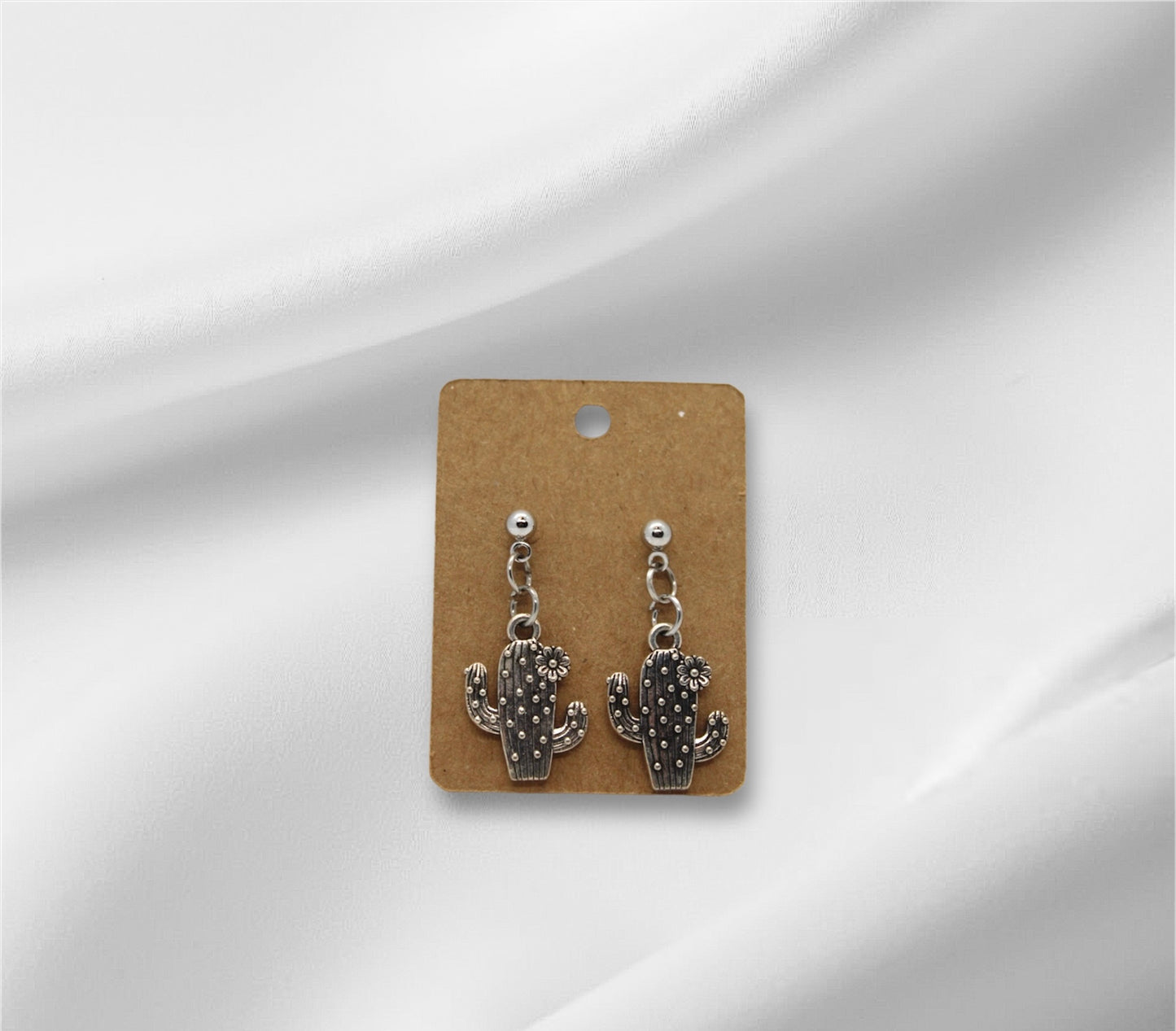 Metal Cactus Earring