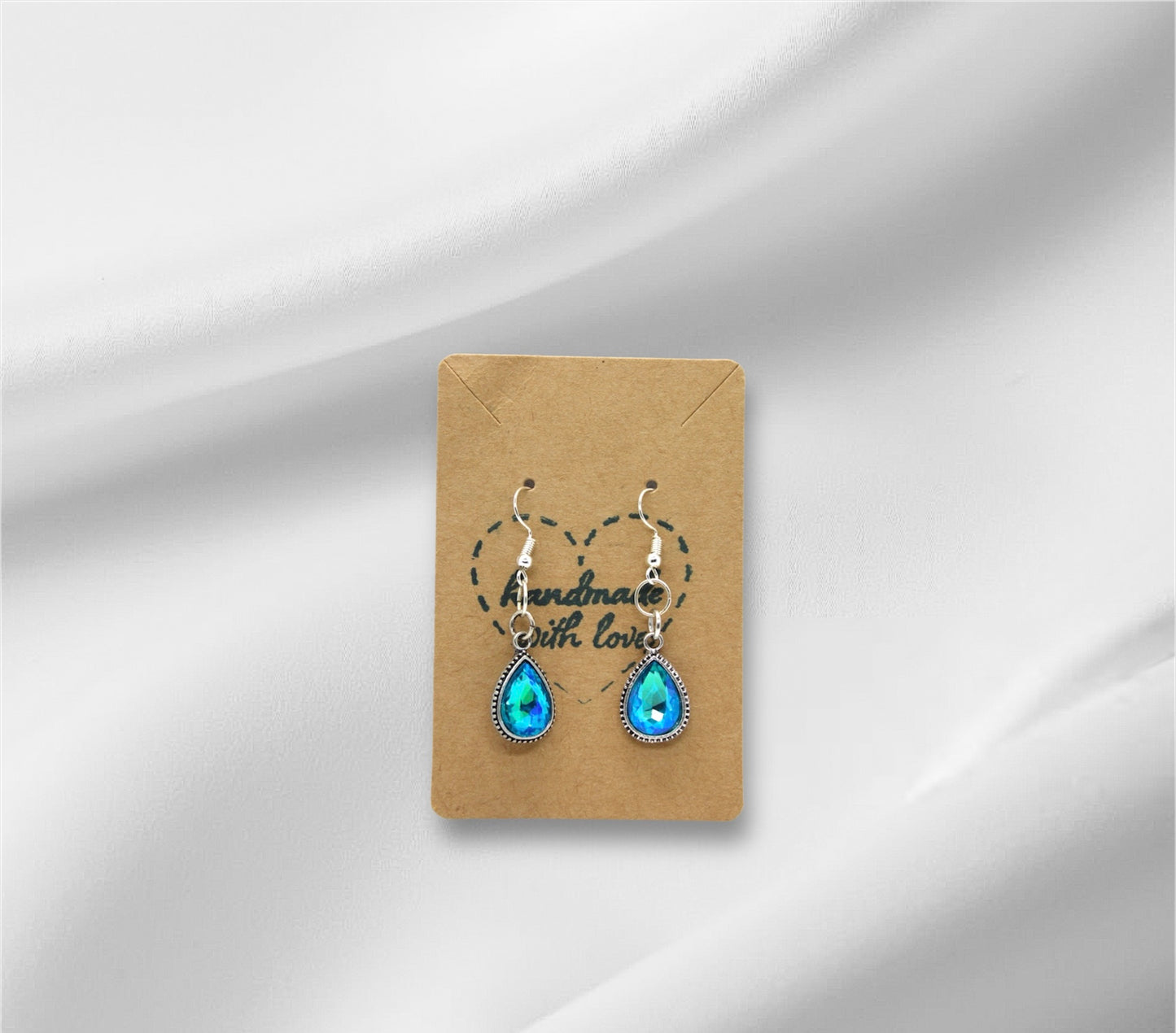 Blue Metal Earring