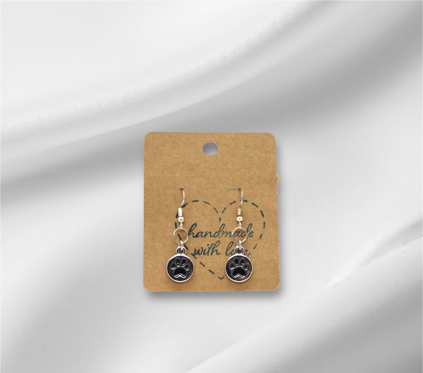 Metal Paw Print Earring