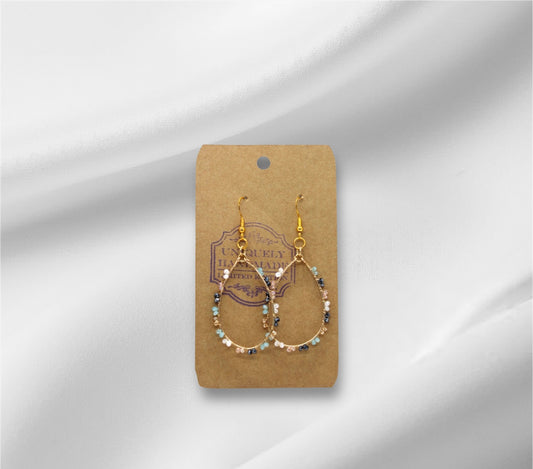 Metal & Bead Earring