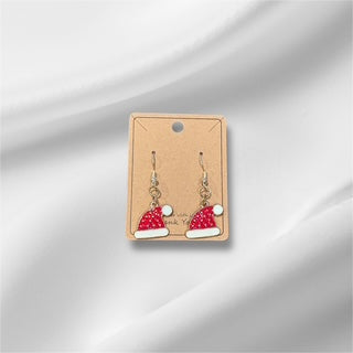 Red Santa Hat Earring