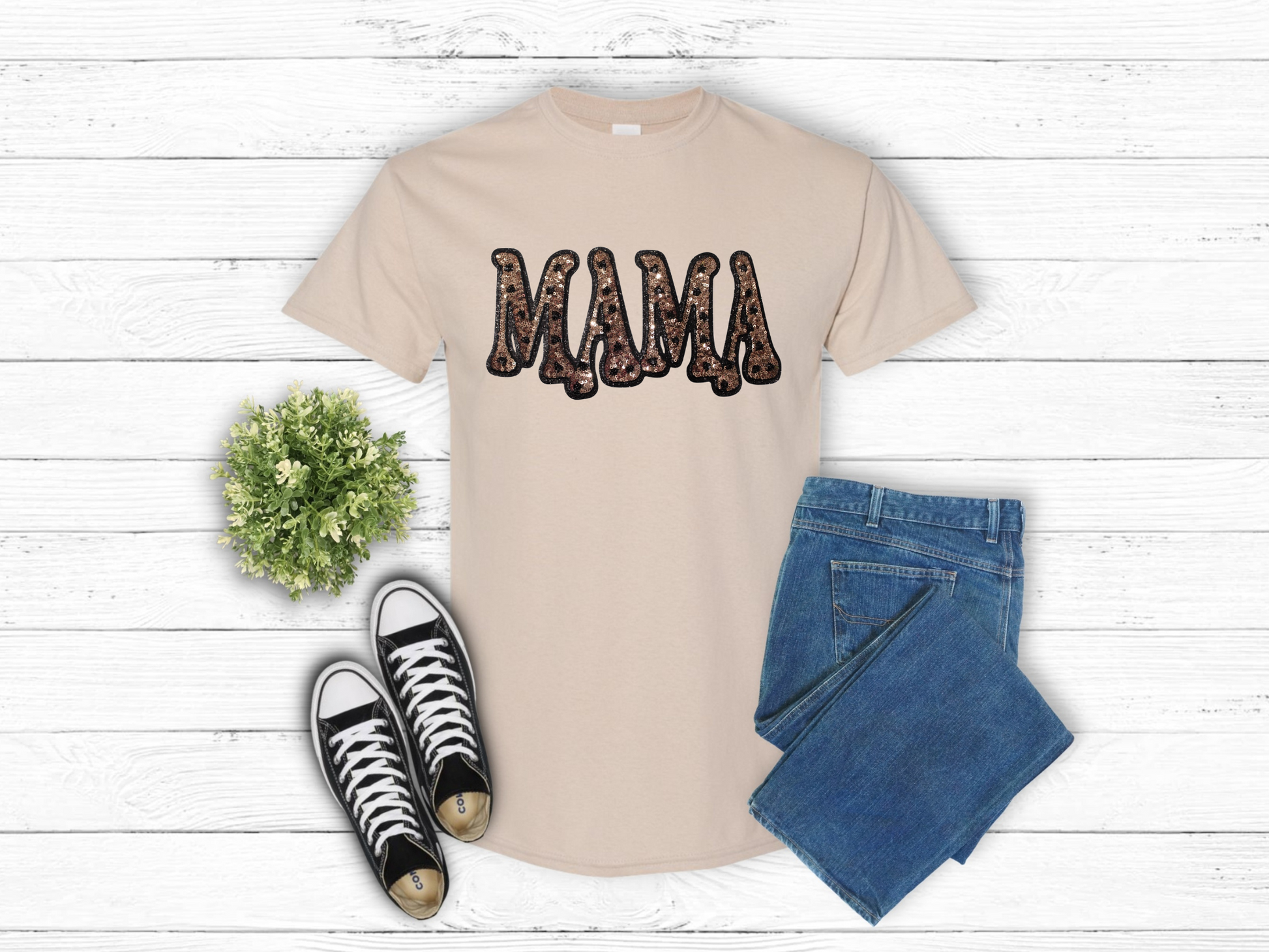 Mama Sequin Patches