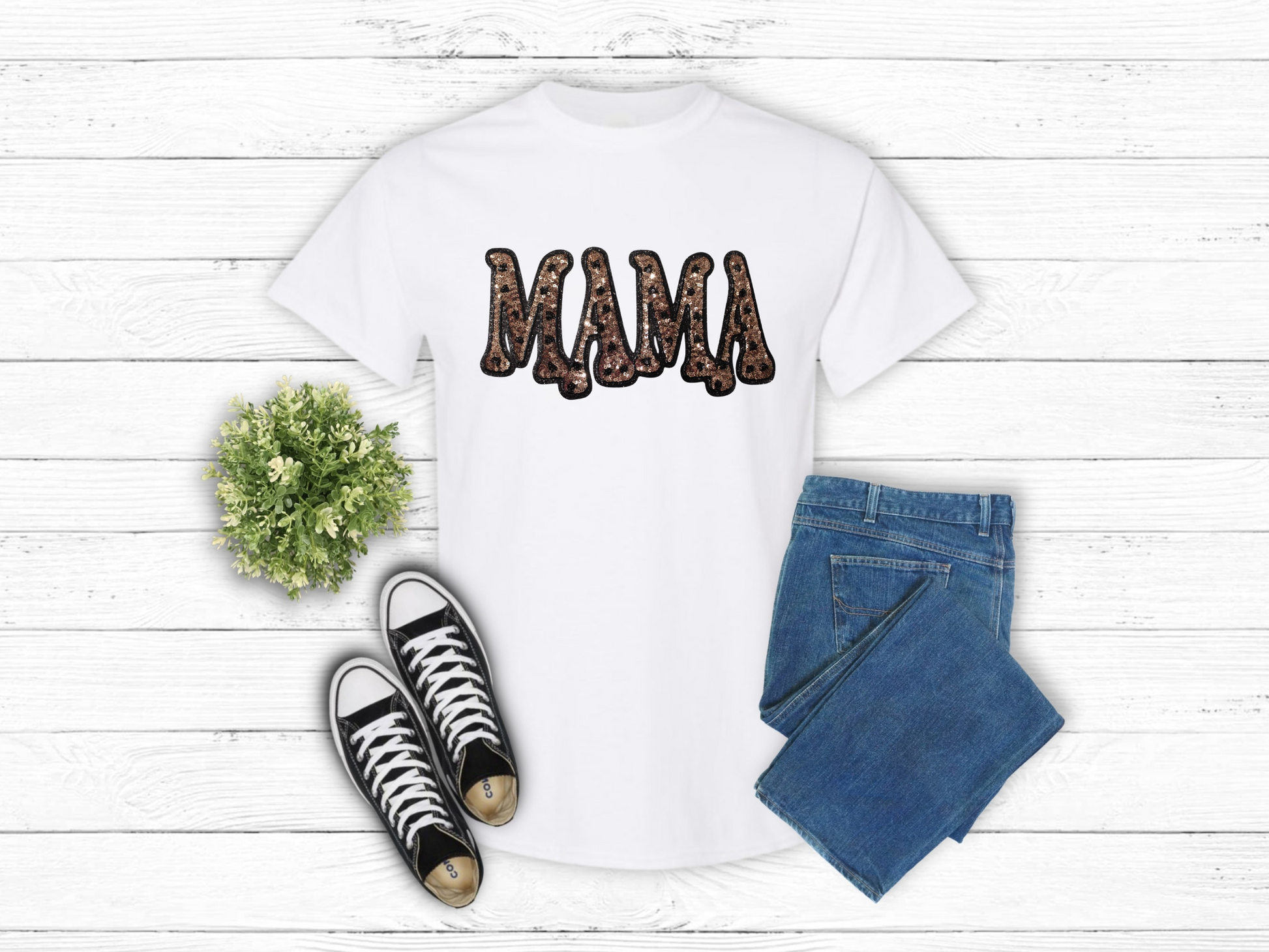 Mama Sequin Patches