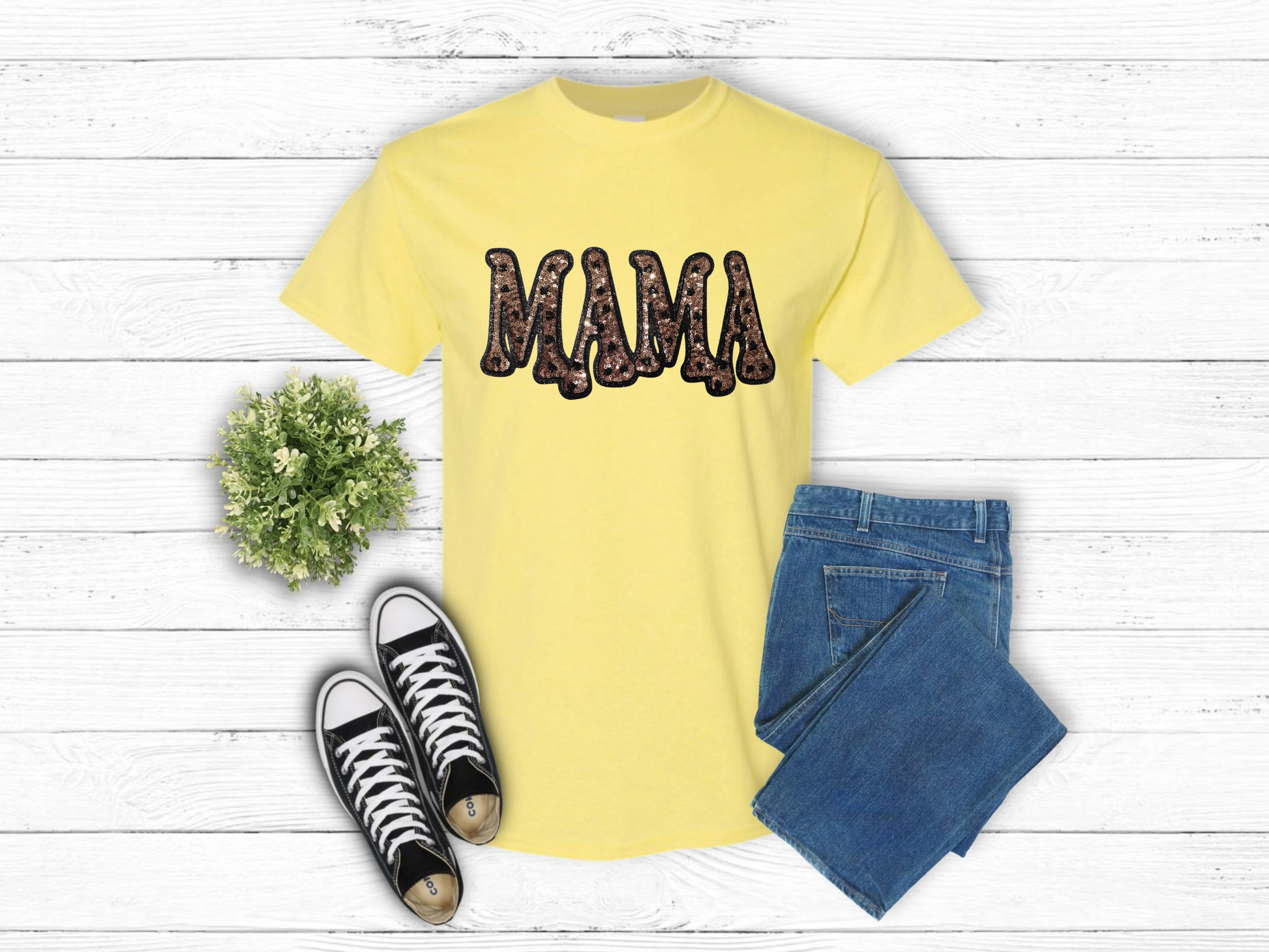 Mama Sequin Patches