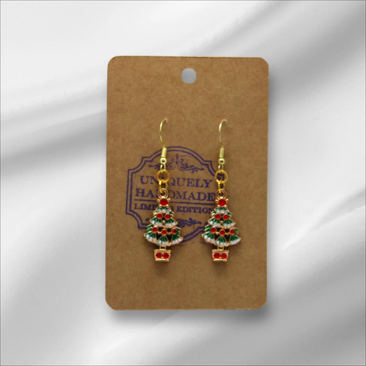 Fancy Christmas Tree Earring