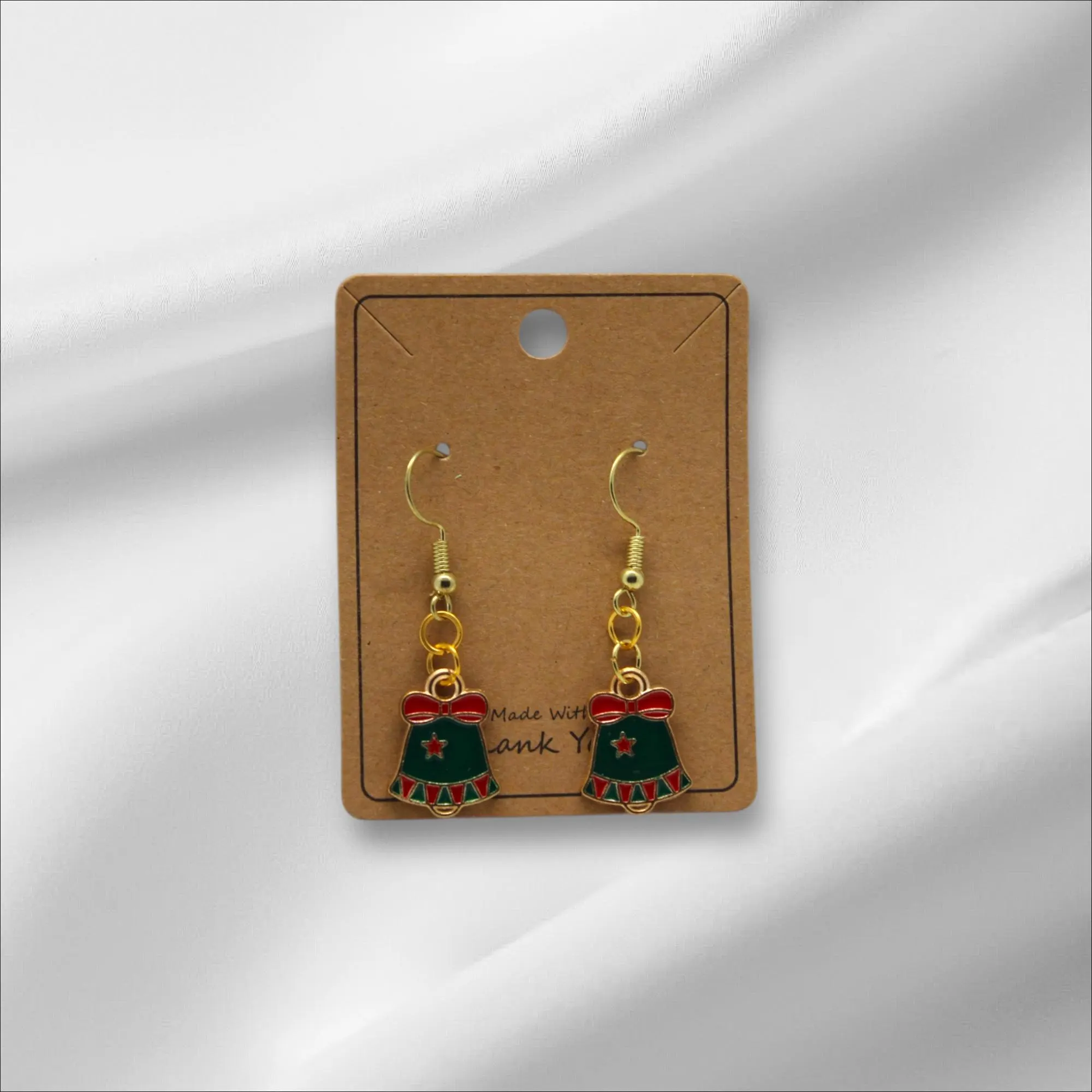 Christmas Green Bell Earring
