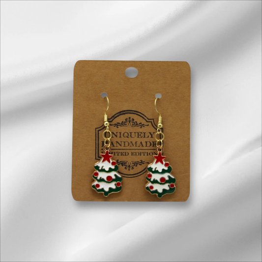 Chunky Christmas Tree Earring