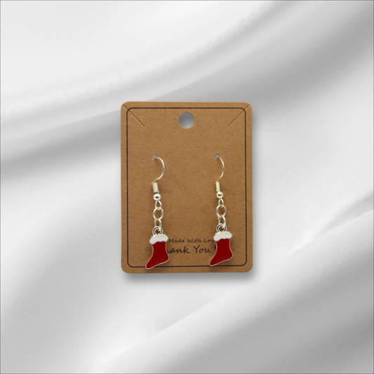 Small Santa Claus Boots Earring