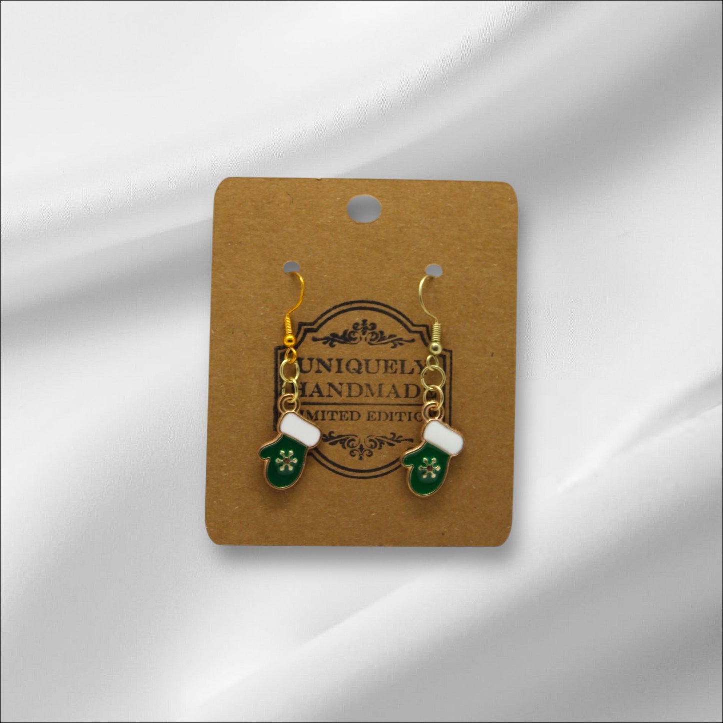 Green Mitten Earring