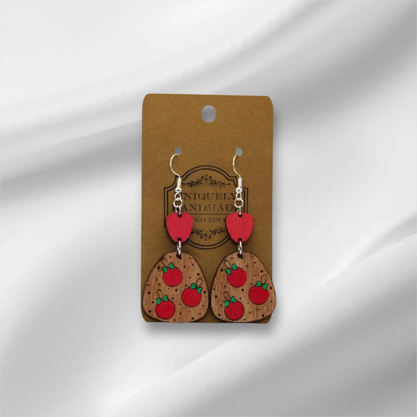 Red Ornament Earring