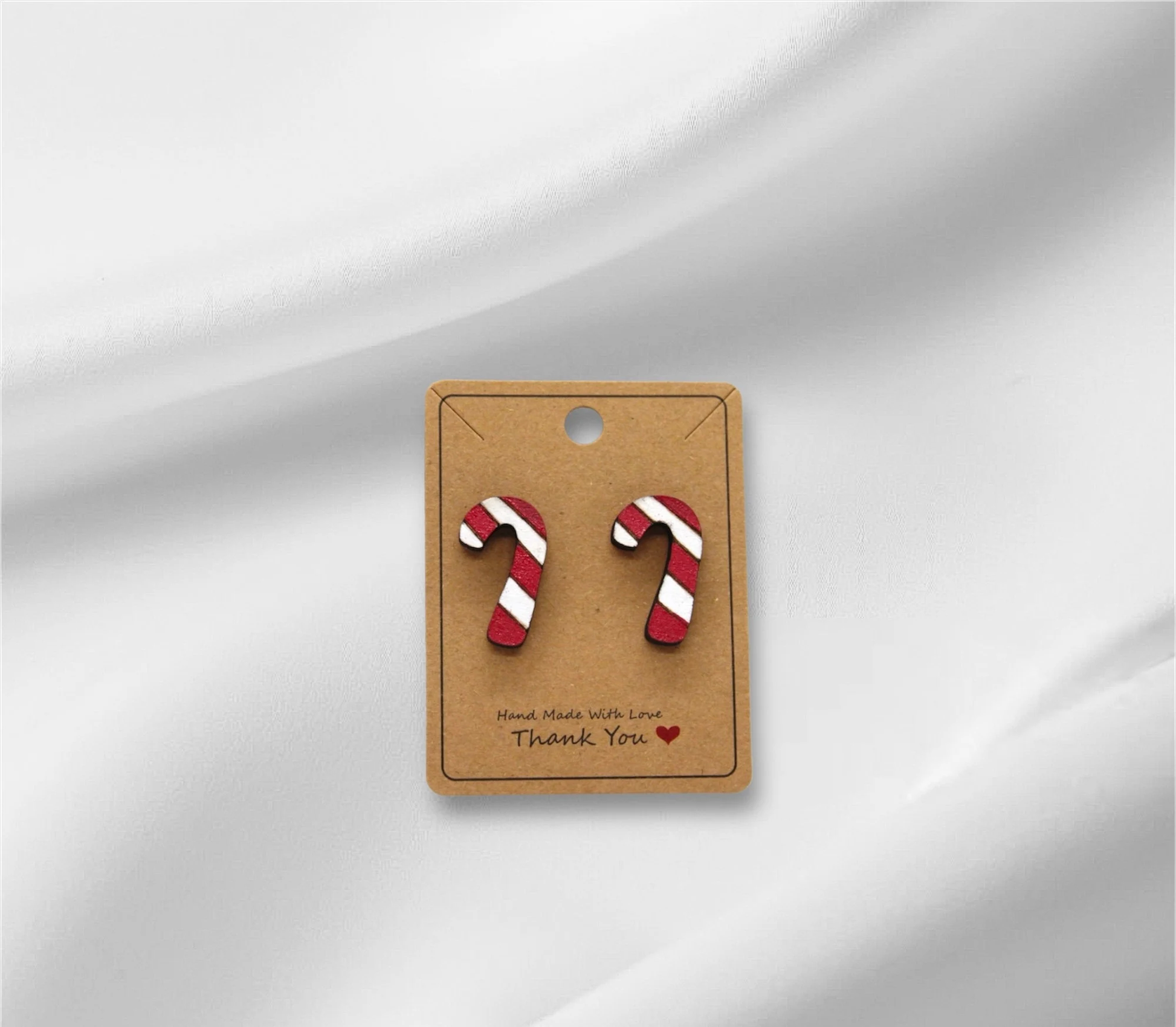 Candy Cane Studs