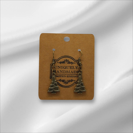 Bronze Christmas Tree Earring