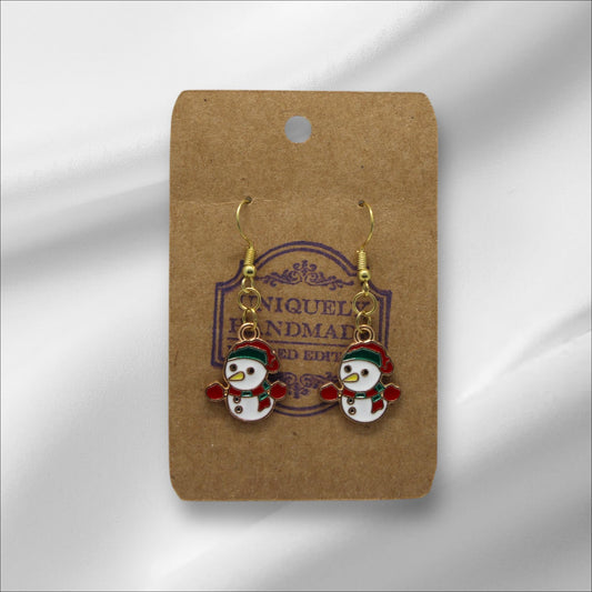 Cute Little Snowman Earring