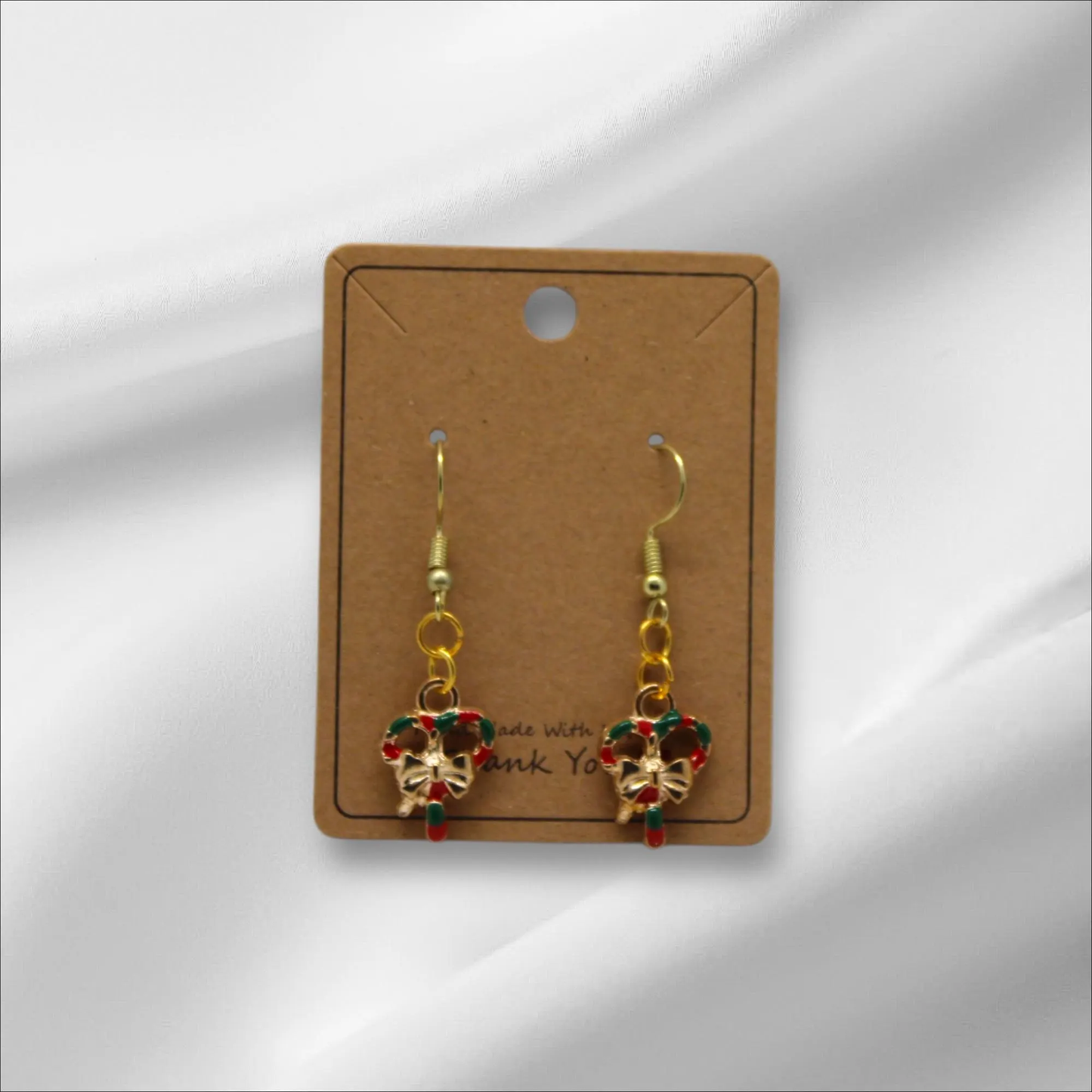 Fancy Gold Candy Can Earring