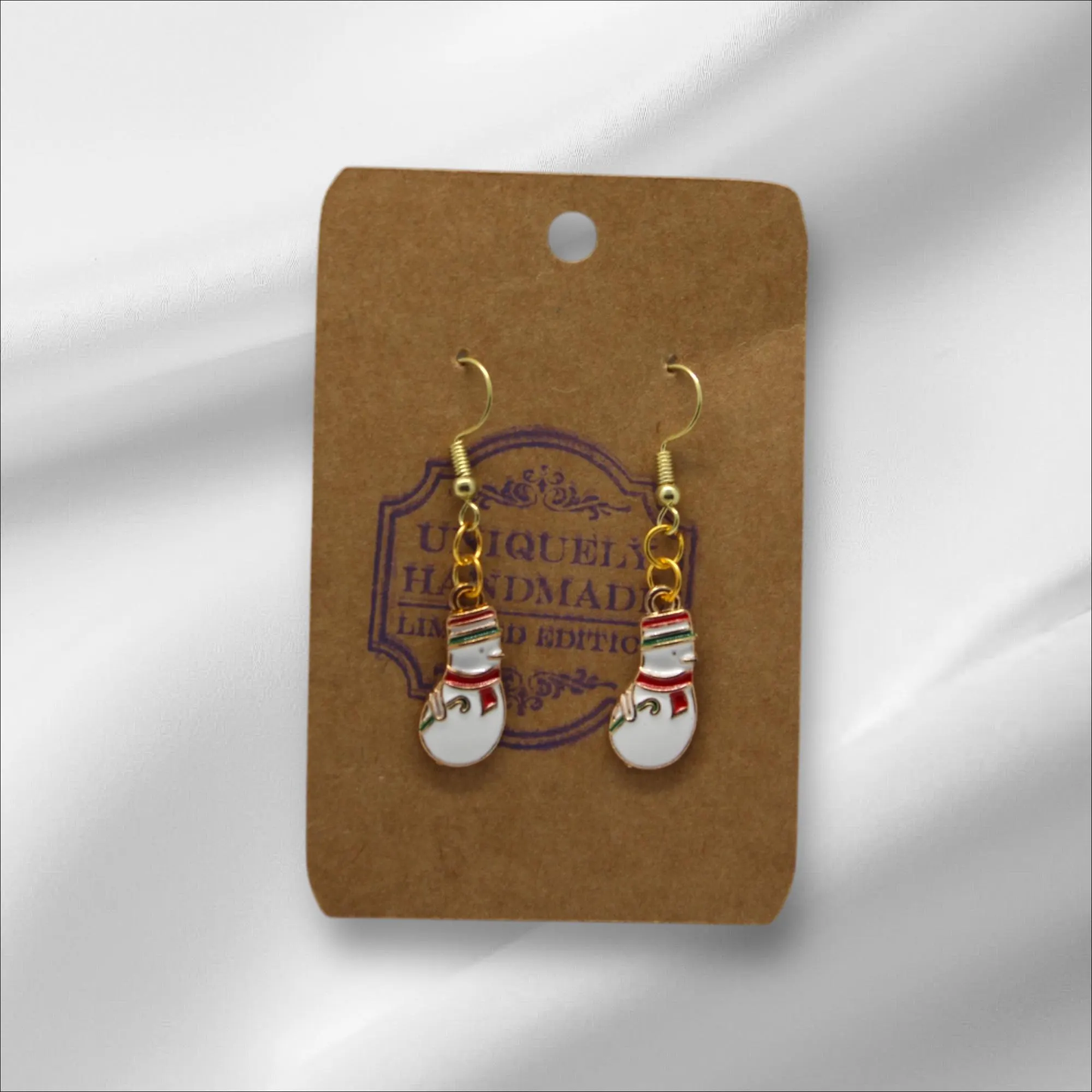 Christmas Snowman Earring