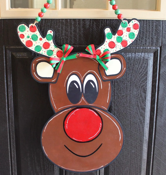 Reindeer Christmas Door Hanger