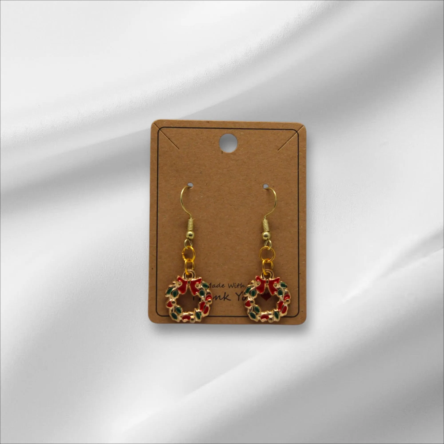 Gold Fancy Christmas Reef Earring