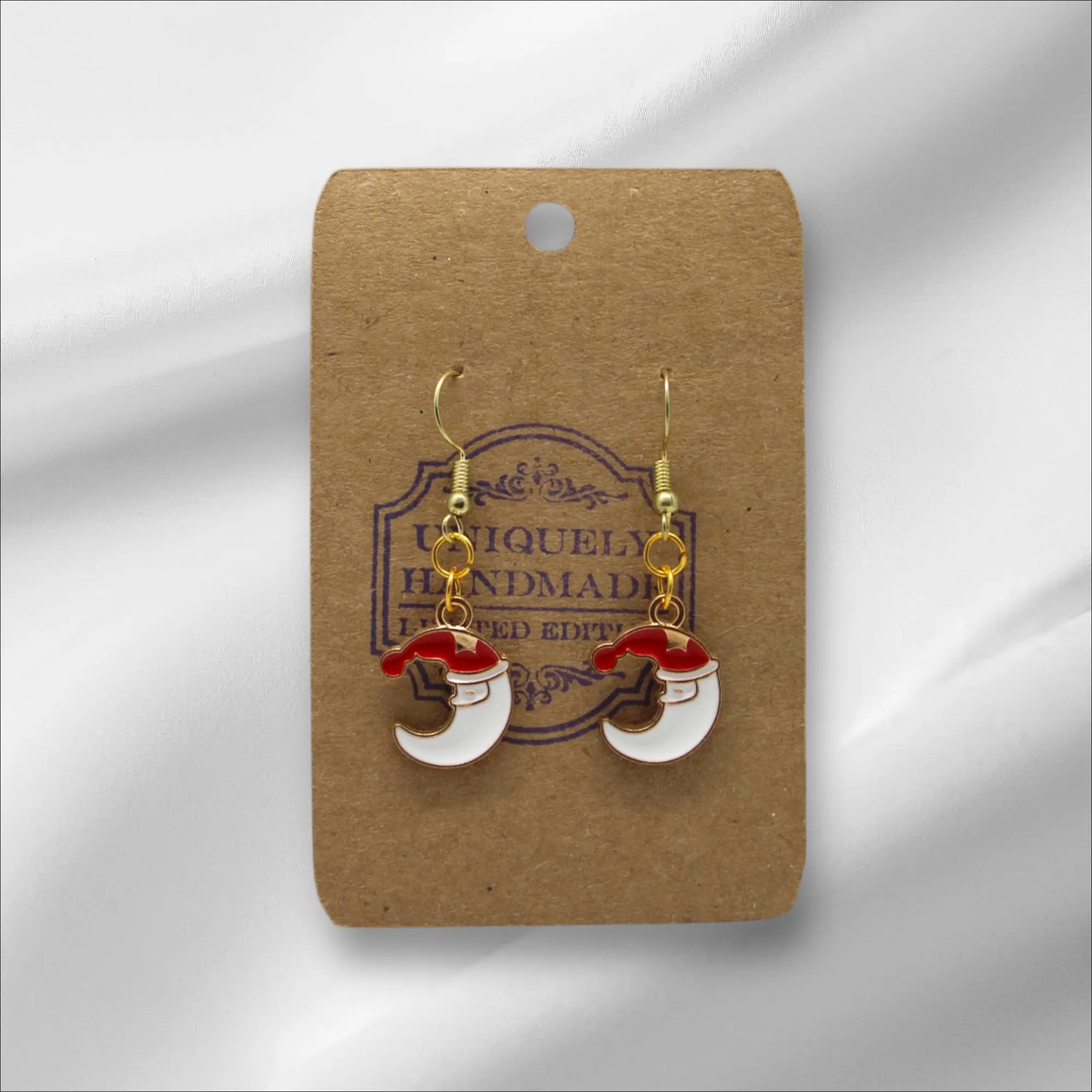 Santa Claus Moon Earring