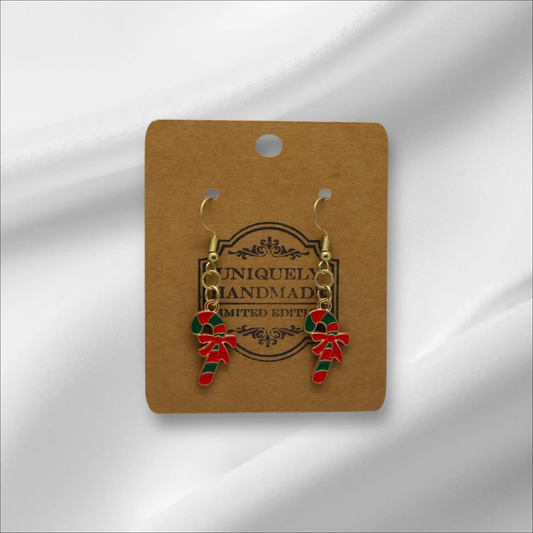 Red and Green Candy Can Earring