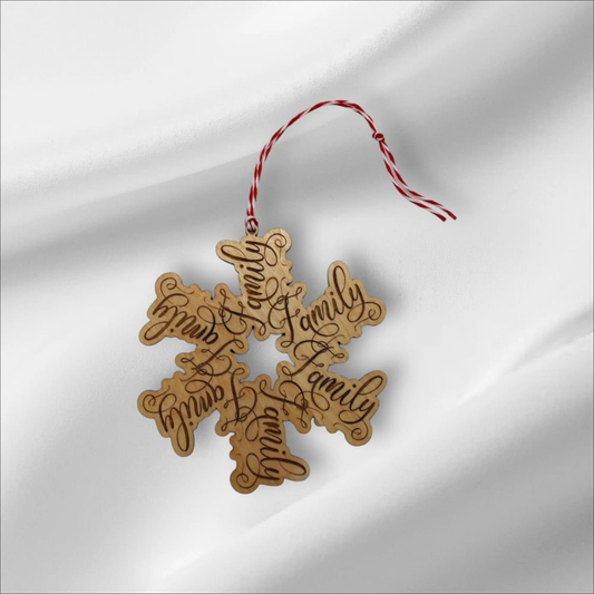 Family Snowflake Ornament