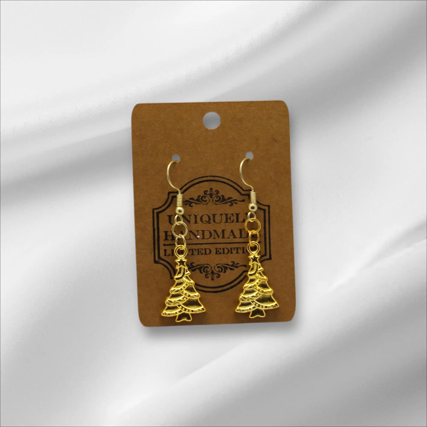 Gold Christmas Tree Earring