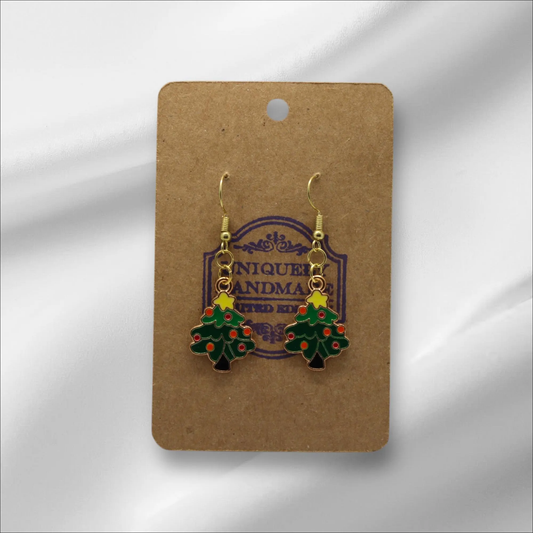 Chunky Christmas Tree Earring